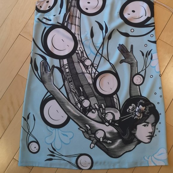 Summer dress w/ mermaid - the london police artist - Picture 3 of 11